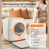 60L Automatic Cat Litter Box, Smart App Control, Deodorizing, Infrared Sensor, Suitable For Multiple Cats — smarter, cleaner living for you and your cats