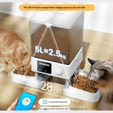 Automatic Cat Feeder With Dual Bowls – smart, scheduled, and stress‑free feeding