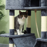 Cat Tree with Cat Scratching Posts, Scratching Board, Condos, Beds, Hammocks, Toy Balls, Rope Cat Toy