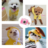 Cute Fruit Dog Clothes For Small Dogs Hoodies Winter Warm Fleece Pet Clothing