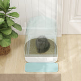 Fully Enclosed Cat Litter Box with Lid & Drawer Design – Green