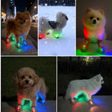 LED Light-Up Anti-Slip Paw Protectors for Small & Medium Dogs