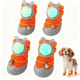 LED Light-Up Anti-Slip Paw Protectors for Small & Medium Dogs