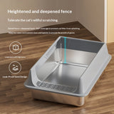Large‑capacity High‑sided Semi‑enclosed Cat Litter Box – cleaner, roomier, and cat‑friendly