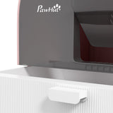 Cat Litter Box with Lid, Scoop, and Filter – Pink