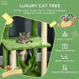 PawHut Cat Tree for Indoor Cats with Hammock