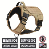 Tactical Pet Chest Service Dog Harness Vest Adjustable Reflective Dog Harness Metal Buckle Hiking Training — built tough for safety and adventure