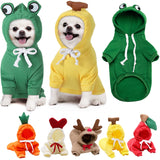 Cute Fruit Dog Clothes For Small Dogs Hoodies Winter Warm Fleece Pet Clothing