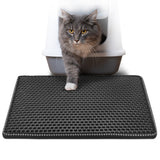 Double Rice Grain Cat Litter Mat, Cat Litter Cleaning Pad, Cat Litter Box Mat, Splash Guard Filter Mat — cleaner floors, happier cats