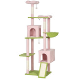 Flower Cat Tree, Large Cat Tower with Scratching Post & Board for Indoor Cats