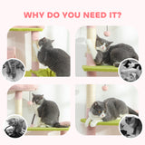 Flower Cat Tree, Large Cat Tower with Scratching Post & Board for Indoor Cats