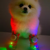 LED Light-Up Anti-Slip Paw Protectors for Small & Medium Dogs