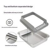 Large‑capacity High‑sided Semi‑enclosed Cat Litter Box – cleaner, roomier, and cat‑friendly