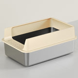 Large‑capacity High‑sided Semi‑enclosed Cat Litter Box – cleaner, roomier, and cat‑friendly