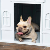 PawHut Plastic Dog House for Medium & Small Dogs, Water-Resistant Puppy Shelter