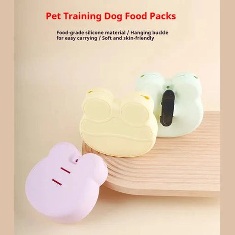 Pet Training Treat Pouch With Food-Grade Silicone – Soft, Skin-Friendly Dog Treat Bag With Hanging Buckle For Easy Carrying – Ideal For Puppy Training And Outdoor Activities — train smarter, carry easier