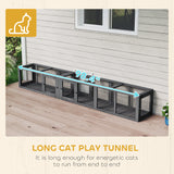 Wooden Cat Tunnel For Outdoor With Combinable Design – Fun, Safe, and Expandable Play Space